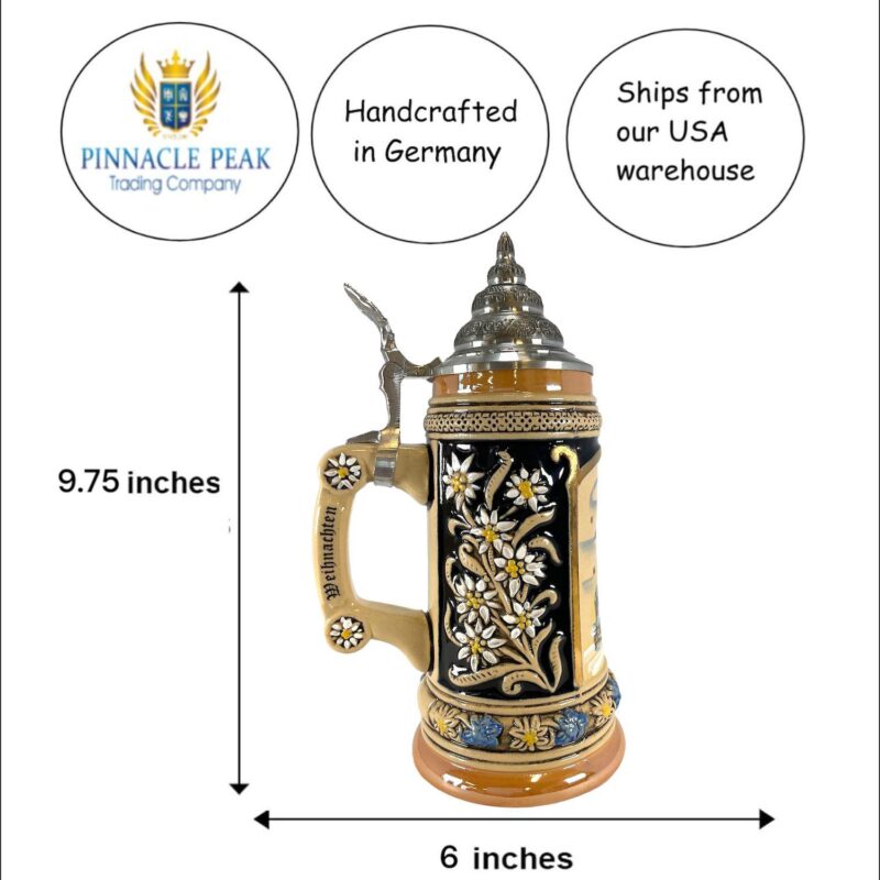 Pinnacle Peak Trading Nuernberg Christmas Market German Beer Stein Nuremberg Nurnberg By King Werk - Image 4
