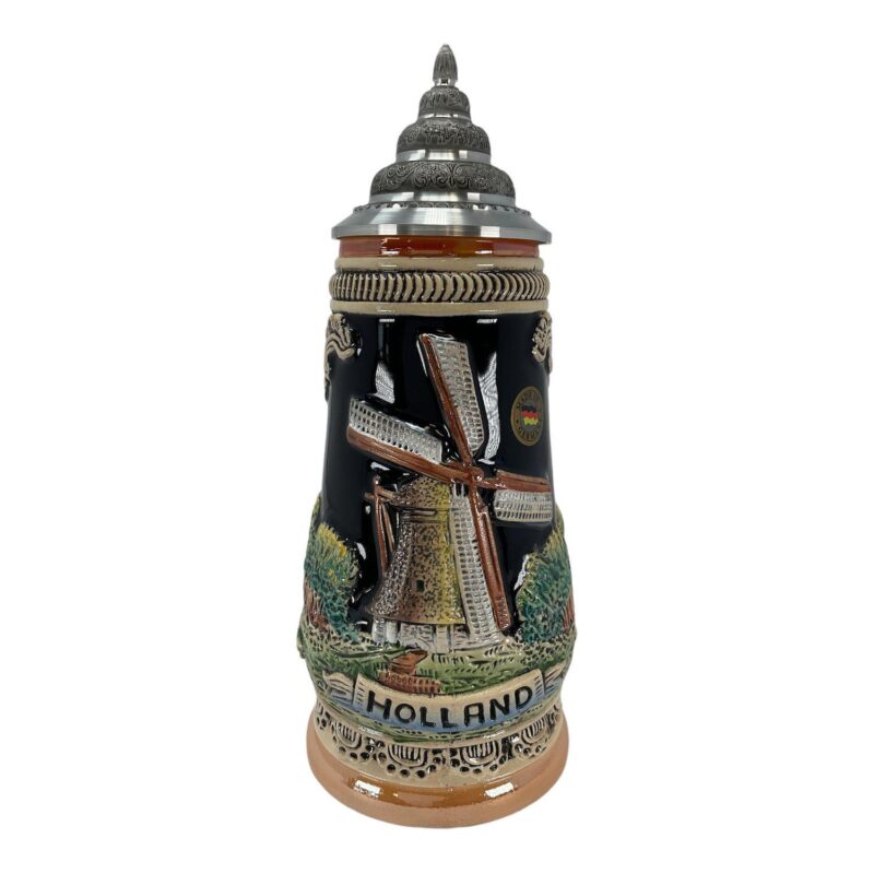 Pinnacle Peak Trading Holland Dutch Windmill German Beer Stein .5l Made In Germany
