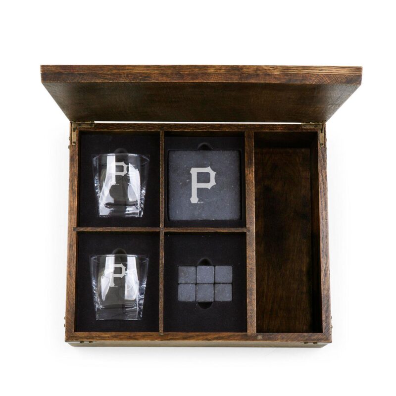 Pittsburgh Pirates Whiskey Box Gift Set - Image 2