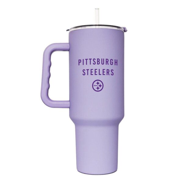 Pittsburgh Steelers 40oz. Lavender Soft Touch Tumbler