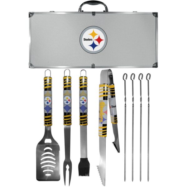 Pittsburgh Steelers Tailgater 8-Piece BBQ Grill Set