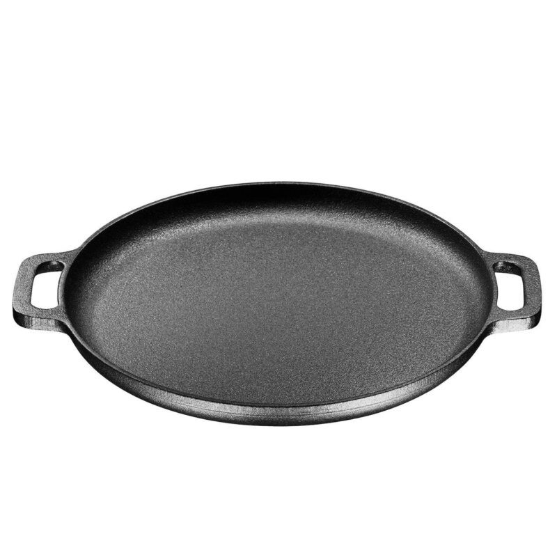 Pre-seasoned Cast Iron Skillet With Dual Handles For Grill, Deep Frying, And Oven Cooking - Image 2
