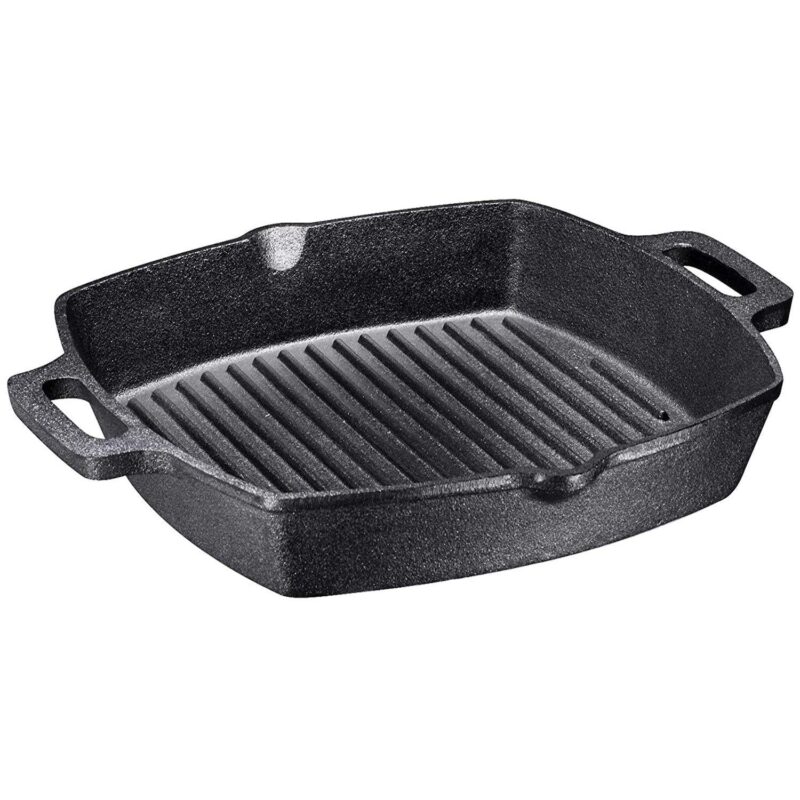 Pre-seasoned Cast Iron Skillet With Dual Handles For Grill, Deep Frying, And Oven Cooking - Image 6