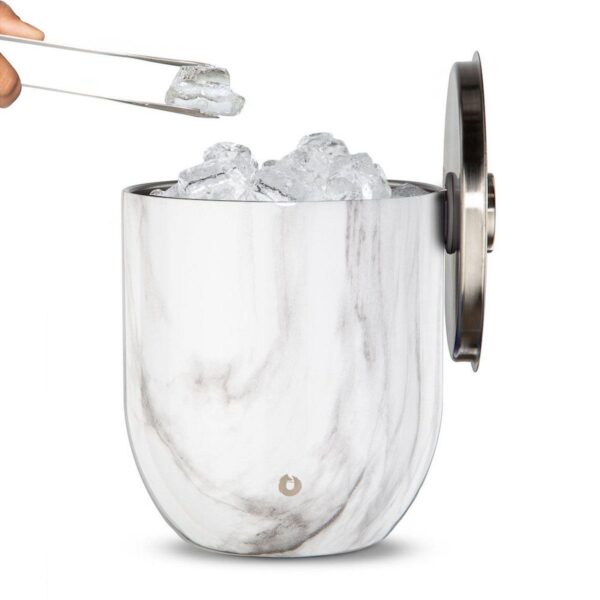 Premium Insulated Stainless Steel Ice Bucket With Lid And Tongs