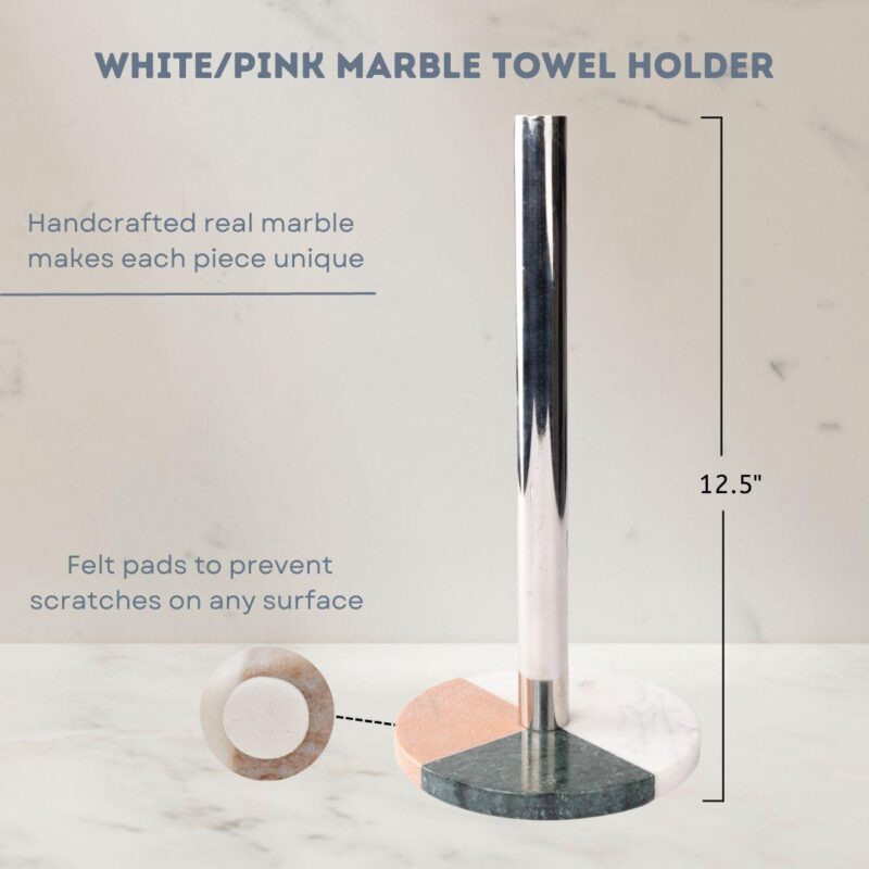 Premium Kitchen Countertop Marble Paper Towel Holder - Image 4