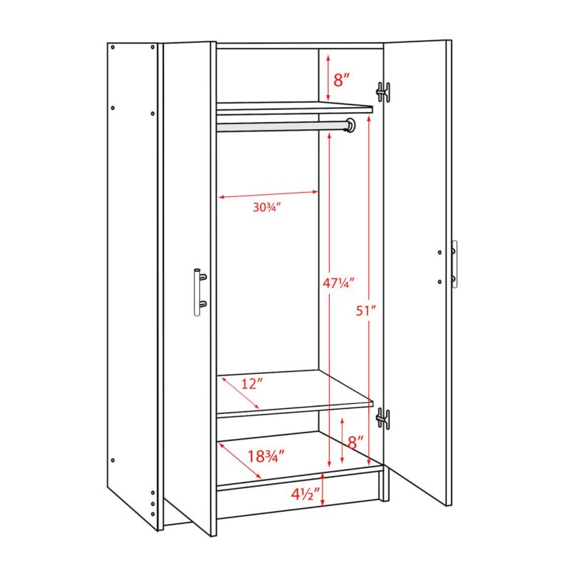 Prepac Elite Wardrobe Cabinet - Image 14