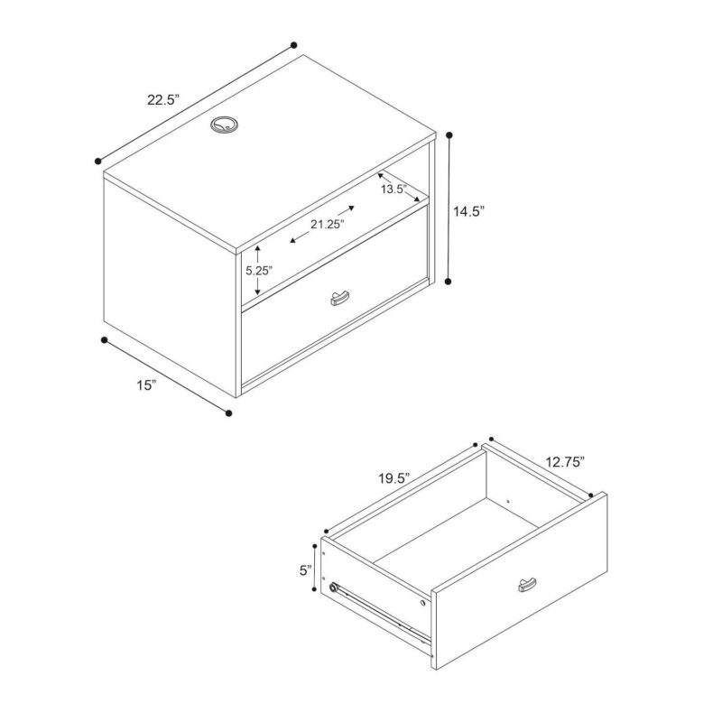 Prepac Floating Nightstand Wall Decor - Image 14