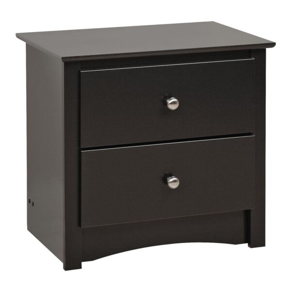 Prepac Short 2-Drawer Nightstand