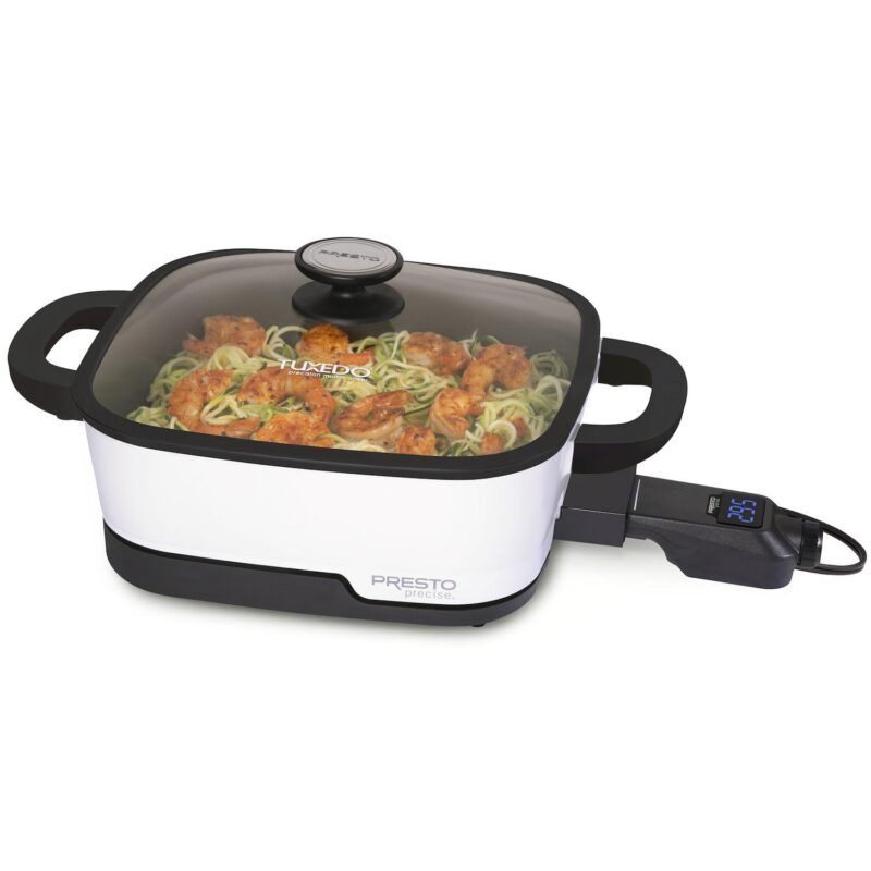 Presto Precise 12-in. Tuxedo Digital Precision Skillet Multi-Cooker - Image 2