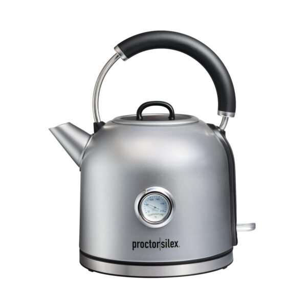 Proctor Silex 1.7-Liter Temperature Gauge Electric Dome Kettle