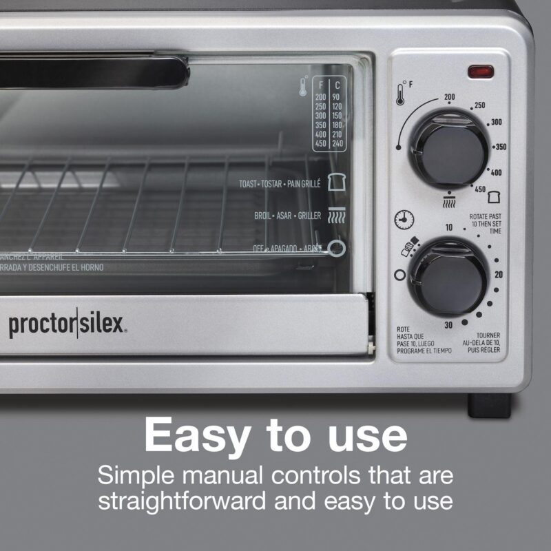 Proctor Silex 4-Slice Toaster Oven Broiler - Image 4