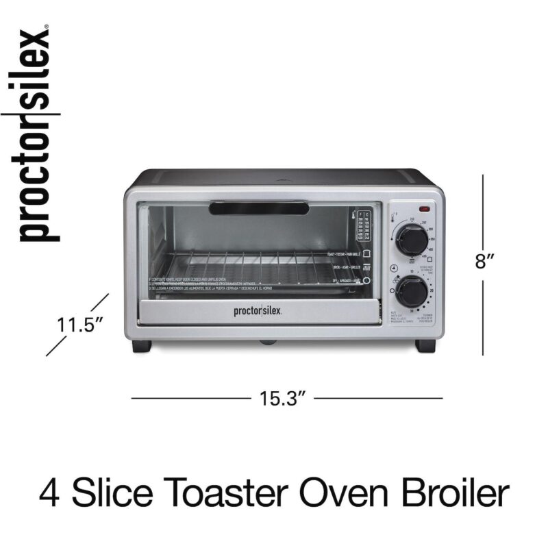 Proctor Silex 4-Slice Toaster Oven Broiler - Image 8