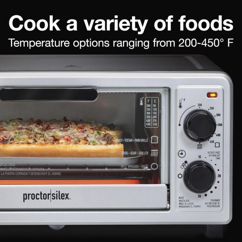 Proctor Silex 4-Slice Toaster Oven Broiler - Image 7
