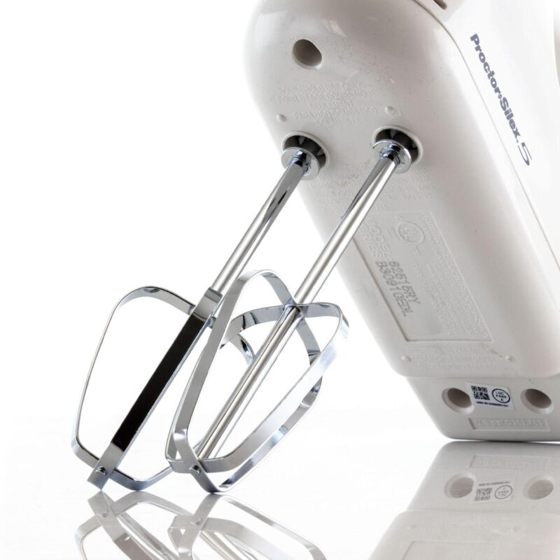 Proctor Silex Easy Mix 5 Speed Hand Mixer in White - Image 5