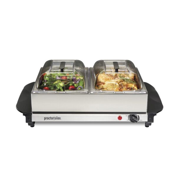 Proctor Silex Electric Double Buffet Server