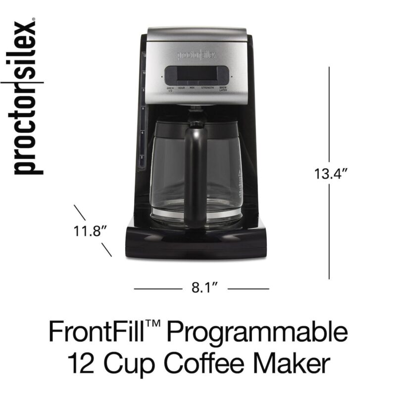 Proctor Silex FrontFill 12-Cup Programmable Coffee Maker - Image 9