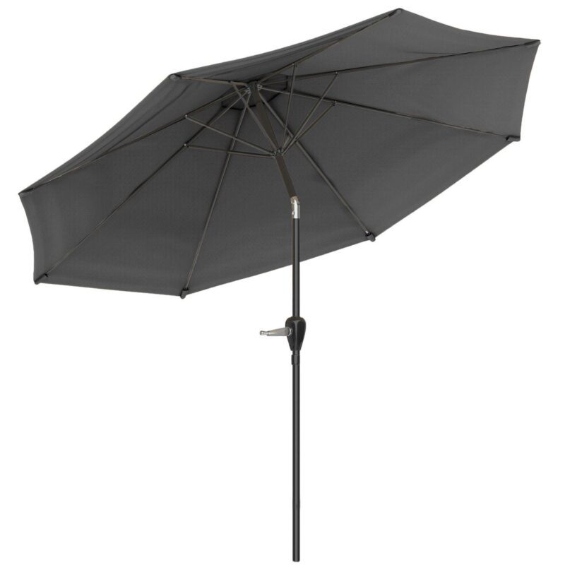 Pure Garden 10-ft. Easy Crank Auto Tilt Outdoor Patio Umbrella - Image 7
