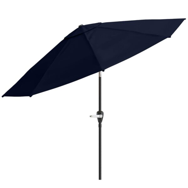 Pure Garden 10-ft. Easy Crank Auto Tilt Outdoor Patio Umbrella