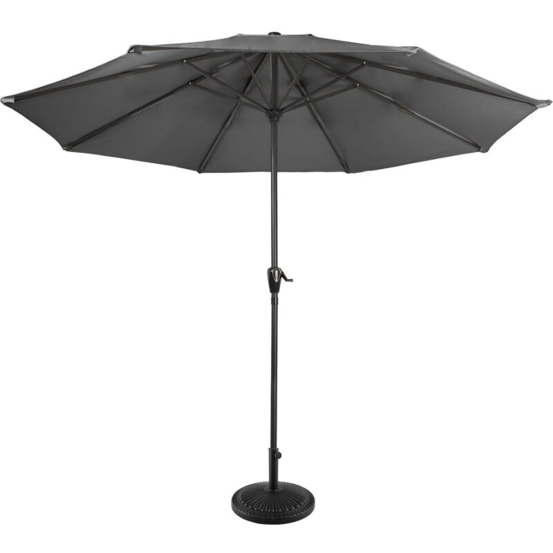 Pure Garden 9-ft. Easy Crank Outdoor Patio Umbrella with Vented Canopy - Image 12