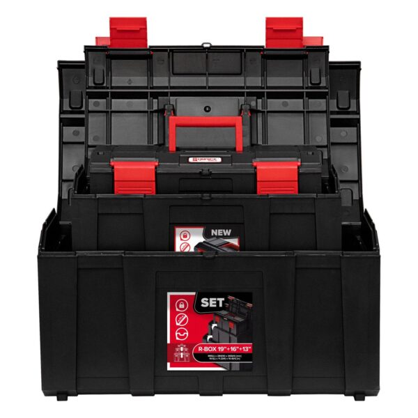 Qbrick Regular R-box 19 , 16 , and 13  Toolbox Set, Easy Tool Storage and Transportation