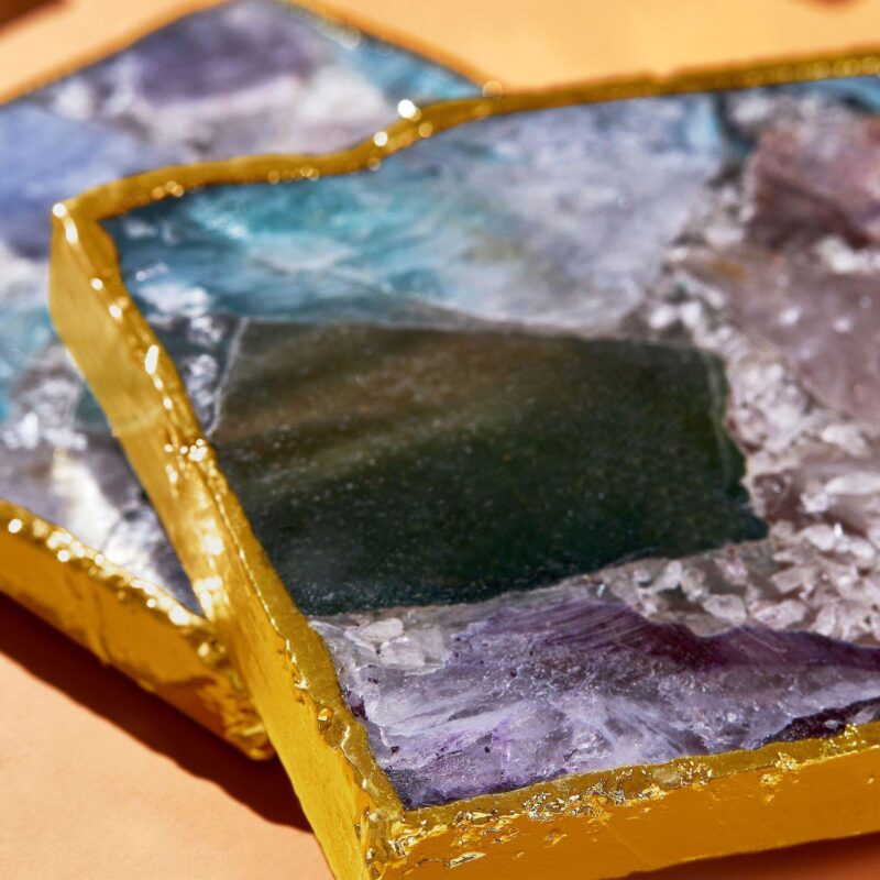 Radiance Composite Agate Coasters, Set of 4 - Image 4