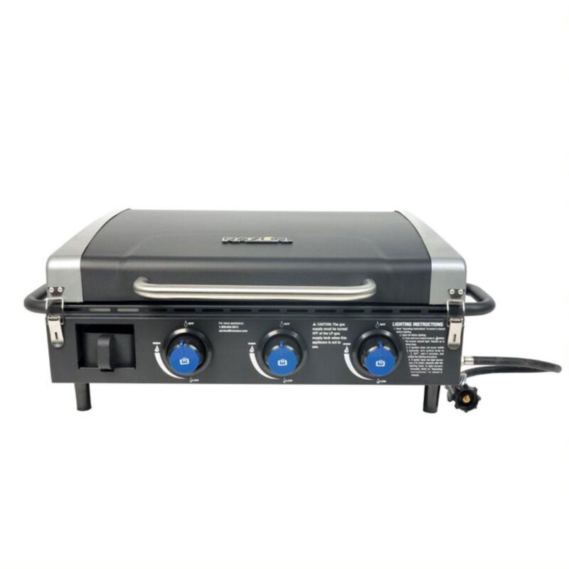 Razor 34.5  3-Burner Portable Tabletop Griddle for Backyard Cooking and Camping - Image 2
