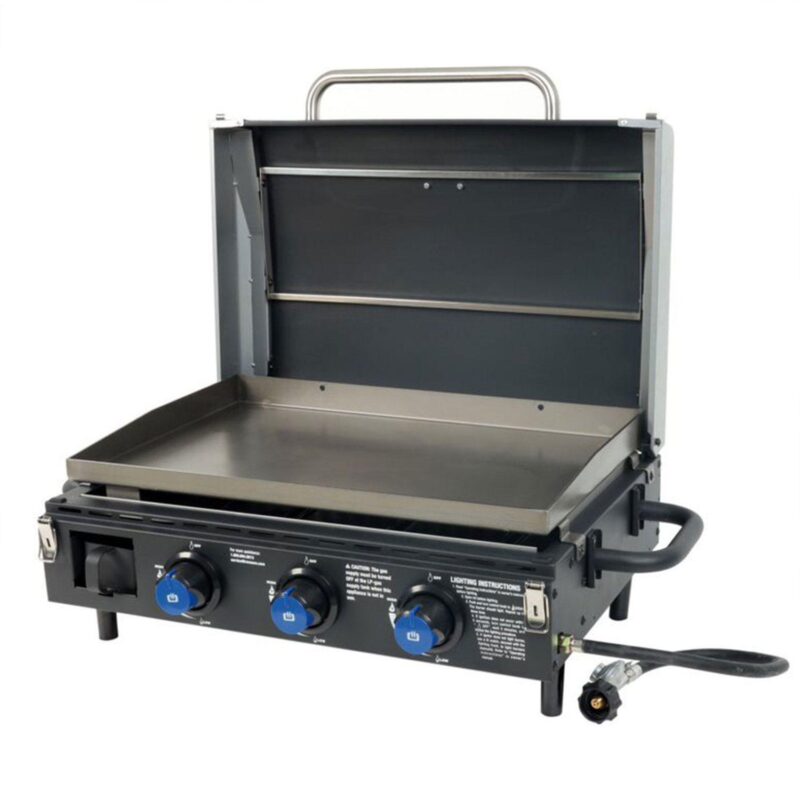 Razor 34.5  3-Burner Portable Tabletop Griddle for Backyard Cooking and Camping - Image 4