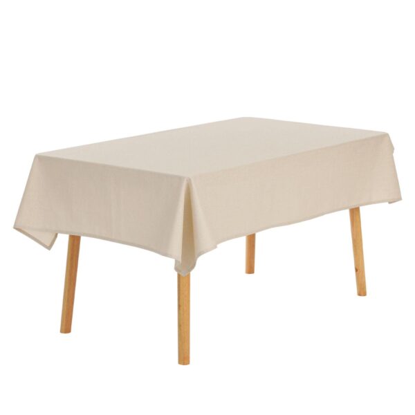 Rectangle Wrinkle-resistant Washable Polyester Linen Table Cover, 51  X 71