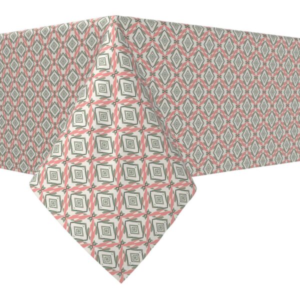 Rectangular Tablecloth, 100% Polyester, 60x84 , Modern Geometric