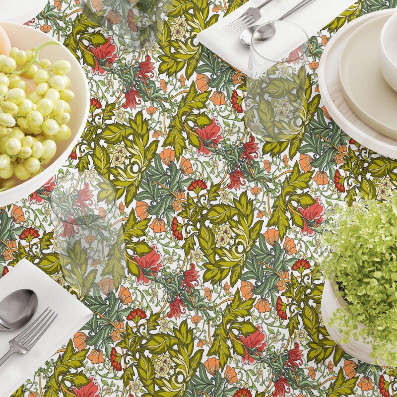 Rectangular Tablecloth, 100% Cotton, 52x104 , Floral 38 - Image 3