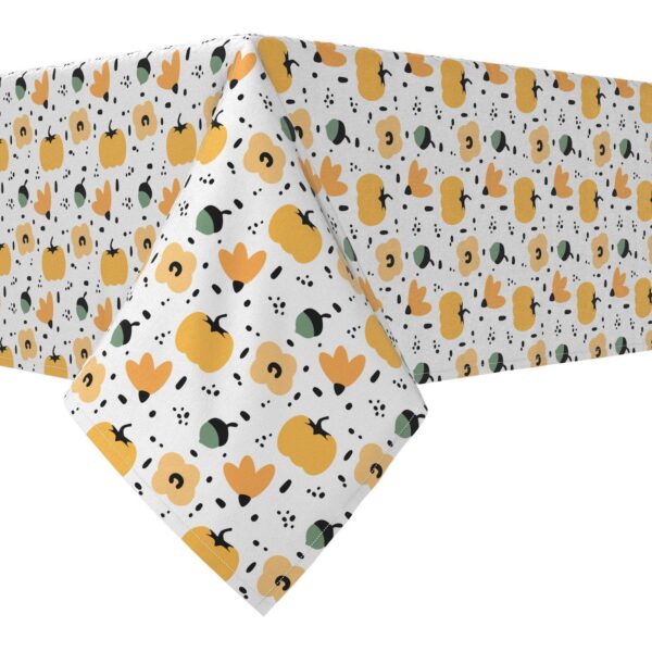 Rectangular Tablecloth, 100% Cotton, 60x120 , Cartoon Pumpkin Design