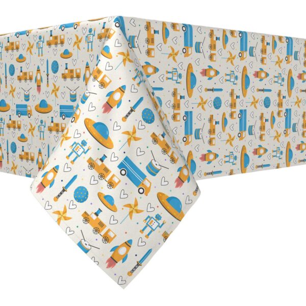 Rectangular Tablecloth, 100% Cotton, 60x84 , Kids Toys