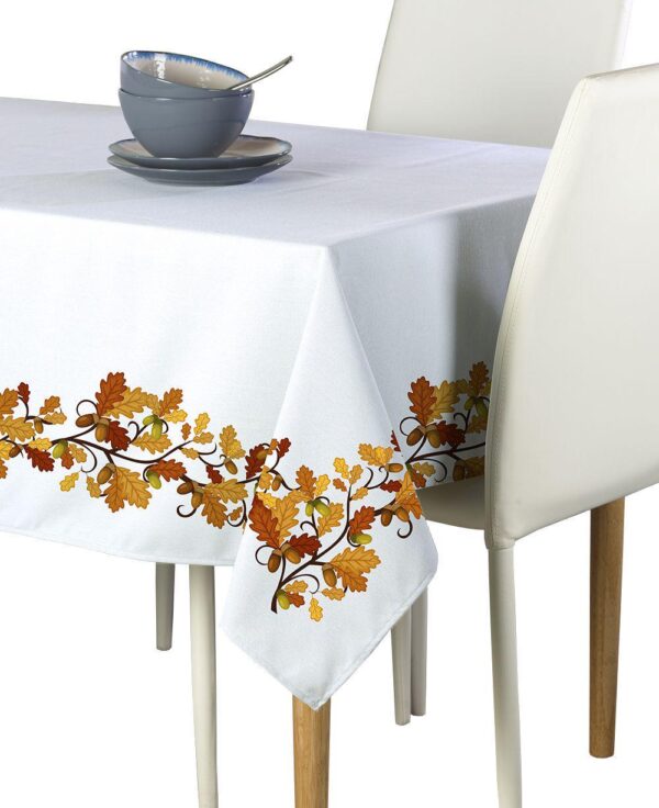 Rectangular Tablecloth, 100% Polyester, 60x120 , Fall Foliage Garland