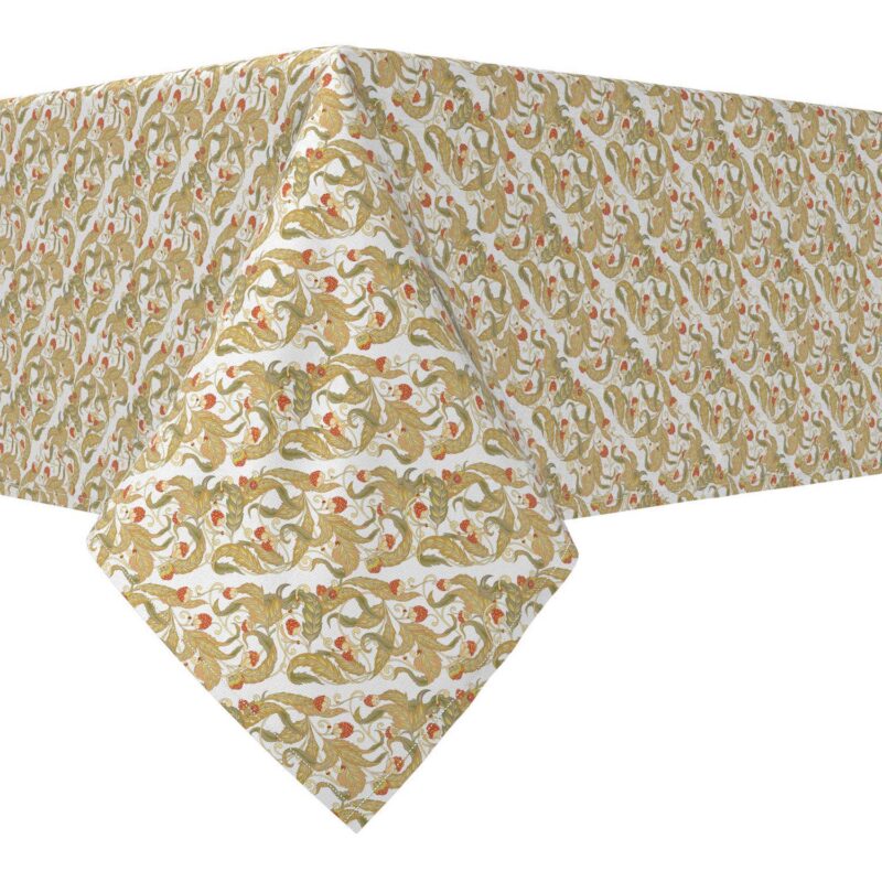 Rectangular Tablecloth, 100% Cotton, 60x84 , Floral 119