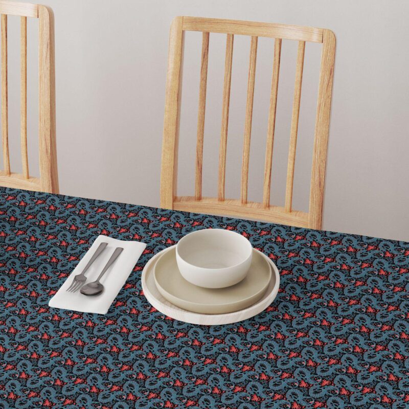 Rectangular Tablecloth, 100% Cotton, 60x104 , Floral 30 - Image 4