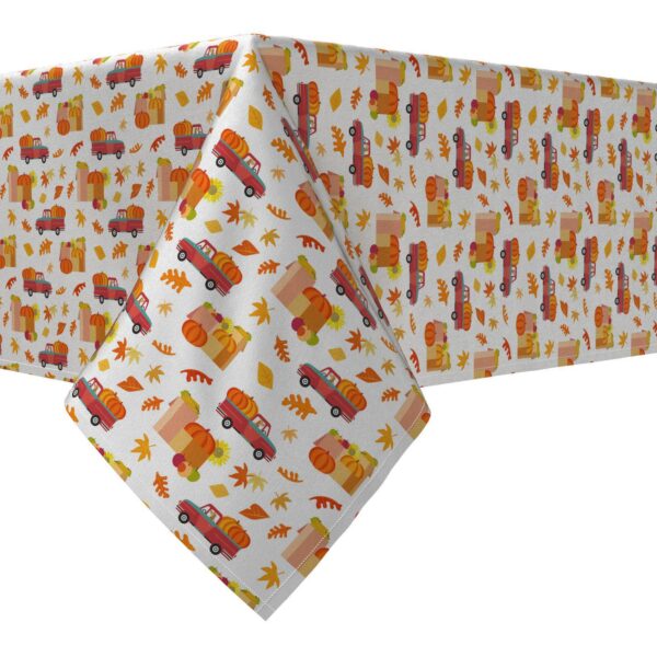 Rectangular Tablecloth, 100% Cotton, 52x84 , Fall Fest