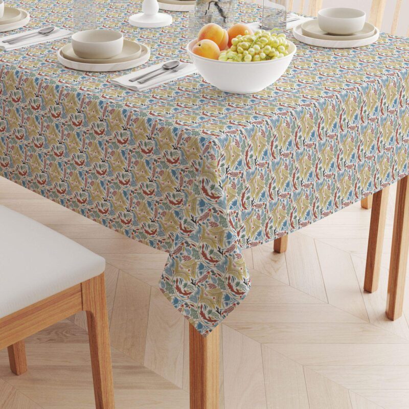 Rectangular Tablecloth, 100% Cotton, 52x104 , Floral 54 - Image 2