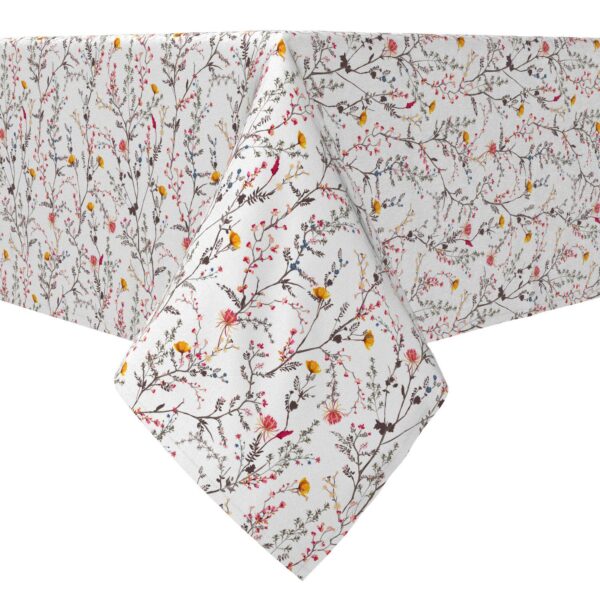 Rectangular Tablecloth, 100% Cotton, Season of Florals