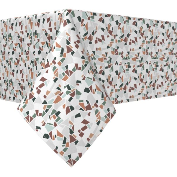 Rectangular Tablecloth, 100% Polyester, 60x120 , Terrazzo Print