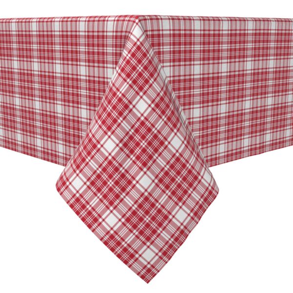 Rectangular Tablecloth, 100% Cotton, Plaid 2