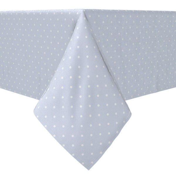 Rectangular Tablecloth, 100% Cotton, Mini Dots Blue