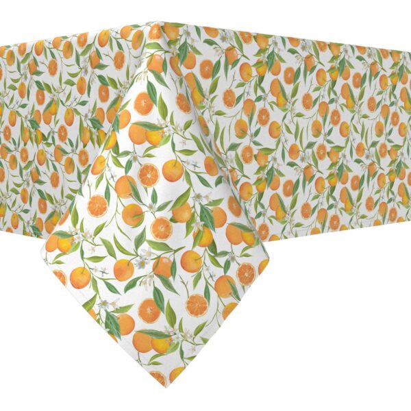 Rectangular Tablecloth, 100% Polyester, 60x120 , Orange Tree