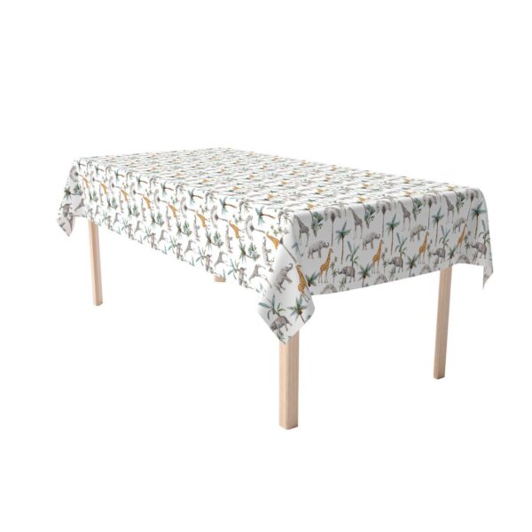 Rectangular Tablecloth, 100% Cotton, 52x120 , Tropical Jungle