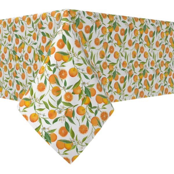 Rectangular Tablecloth, 100% Cotton, 60x104 , Orange Tree