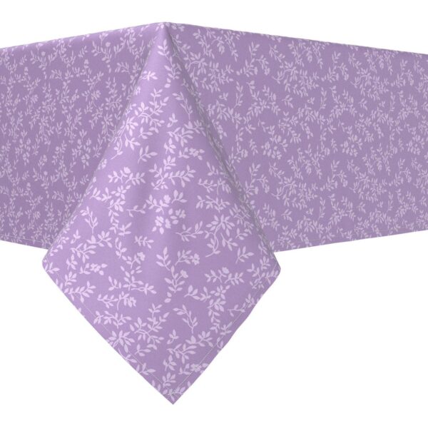 Rectangular Tablecloth, 100% Polyester, 60x120 , Purple Vines