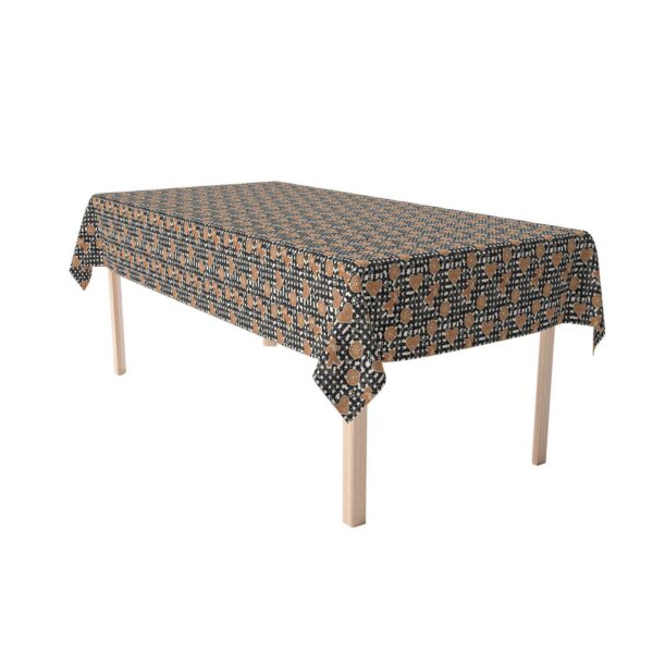 Rectangular Tablecloth, 100% Polyester, 60x120 , Gingerbread Plaid