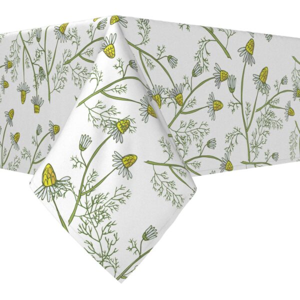 Rectangular Tablecloth, 100% Polyester, 60x84 , Natures Flowers