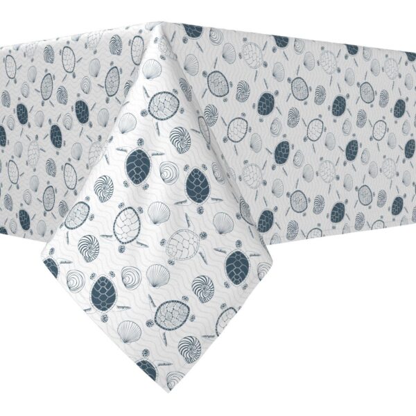 Rectangular Tablecloth, 100% Cotton, 60x84 , Underwater Wildlife