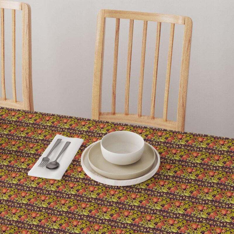 Rectangular Tablecloth, 100% Cotton, 52x84 , Floral 6 - Image 4
