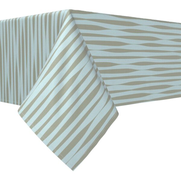 Rectangular Tablecloth, 100% Cotton, 60x120 , Ripply Stripes